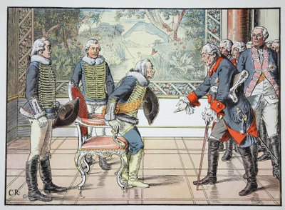 Frederik de Grote en de 85-jarige Zieten, 1784 door Carl Röchling